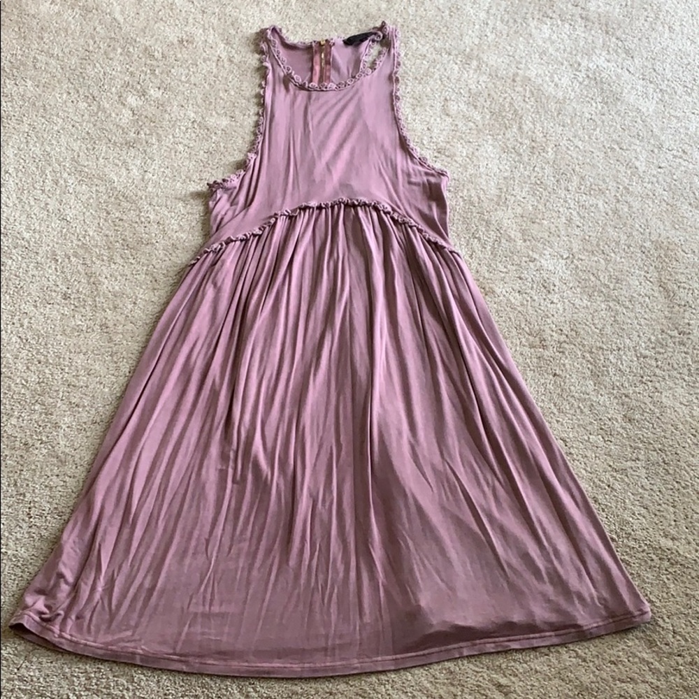Mauve knit dress